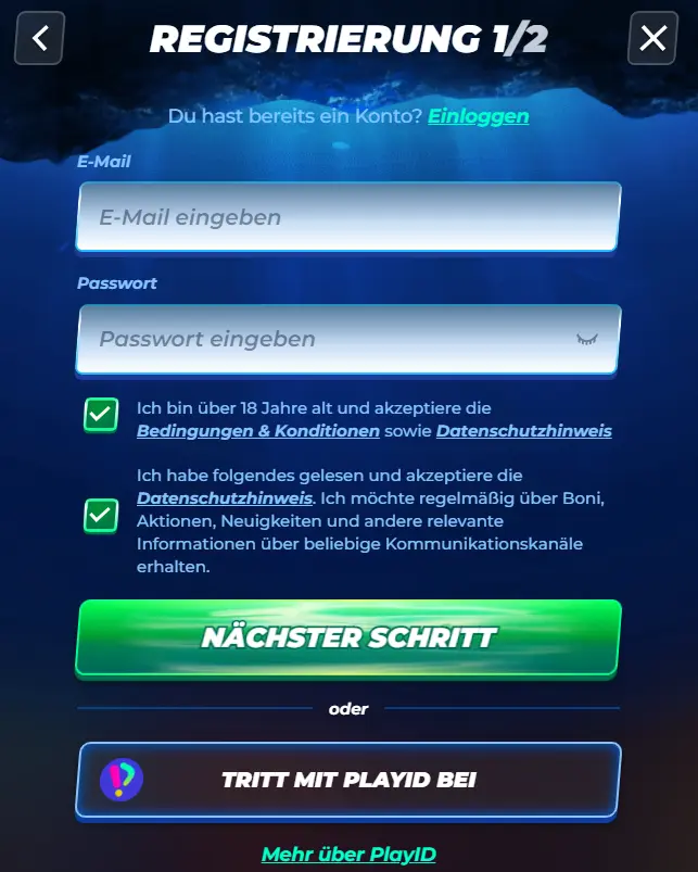 BassBet Registrierung Österreich – Kontoerstellung mit E-Mail und Passwort