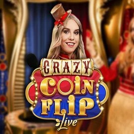 Official Live Casino logo: Crazy Coin Flip by Evolution at Bassbet Casino